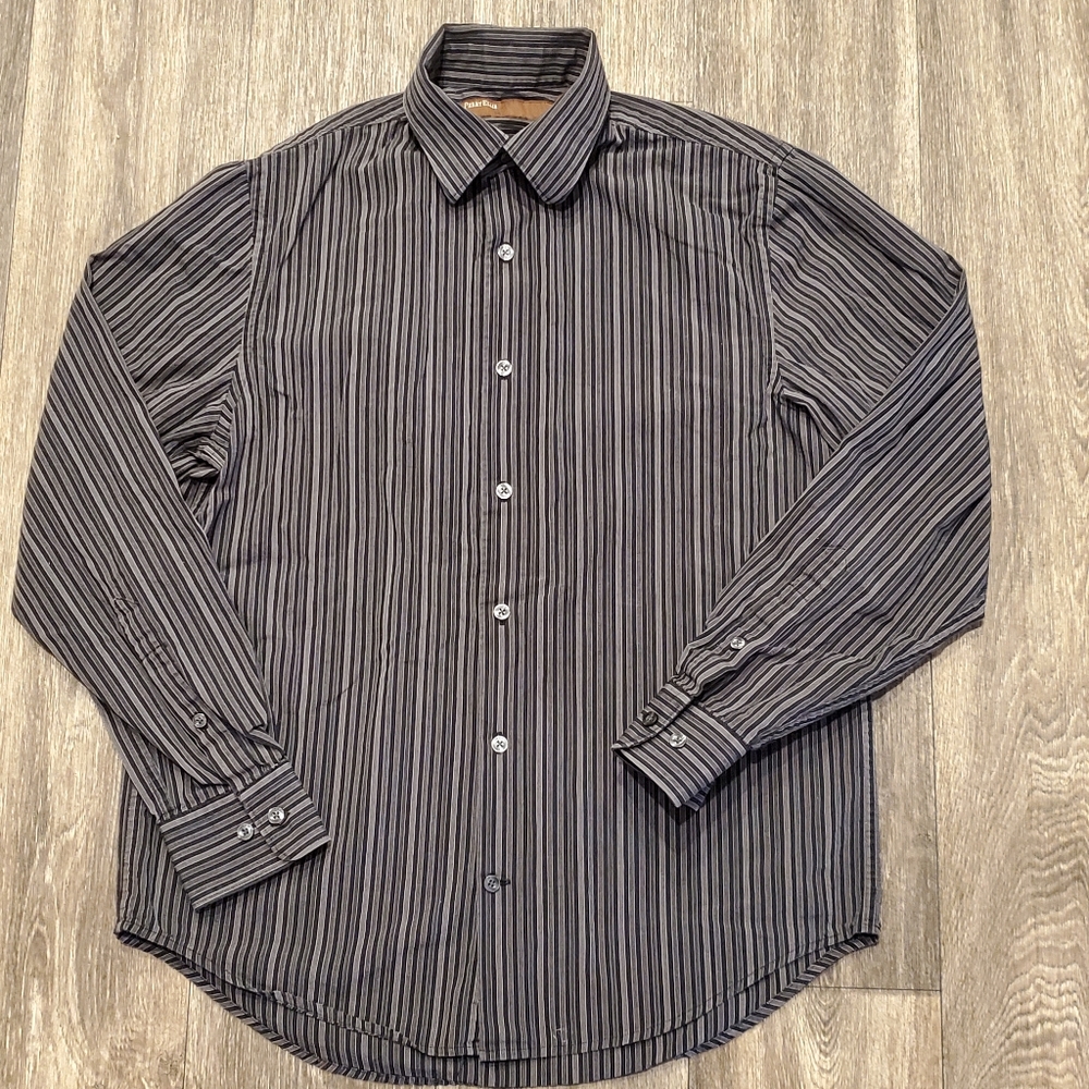 Perry Ellis Men's Long Sleeve Button Up Shirt